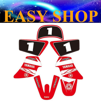 3M Red Stickers Decal Kit FOR Fairing YAMAHA PEEWEE 50 PW50 PY50 PIT DIRT BIKE