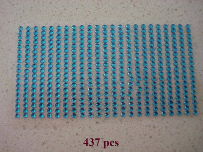 437 3MM RHINESTONE DIAMANTE DIY CRAFT STICKER WEDDING INVITATION IPHONE ENVELOPE