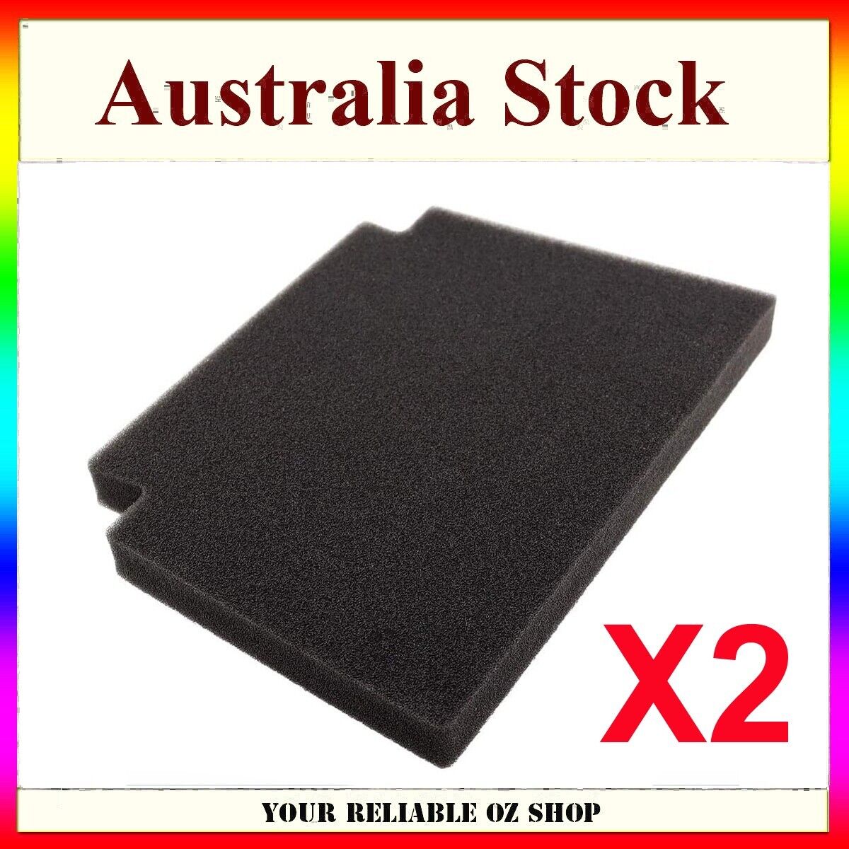2x Foam Air Filter Cleaner for Kawasaki EX250E EX250F Ninja 250 250R 11013-1141