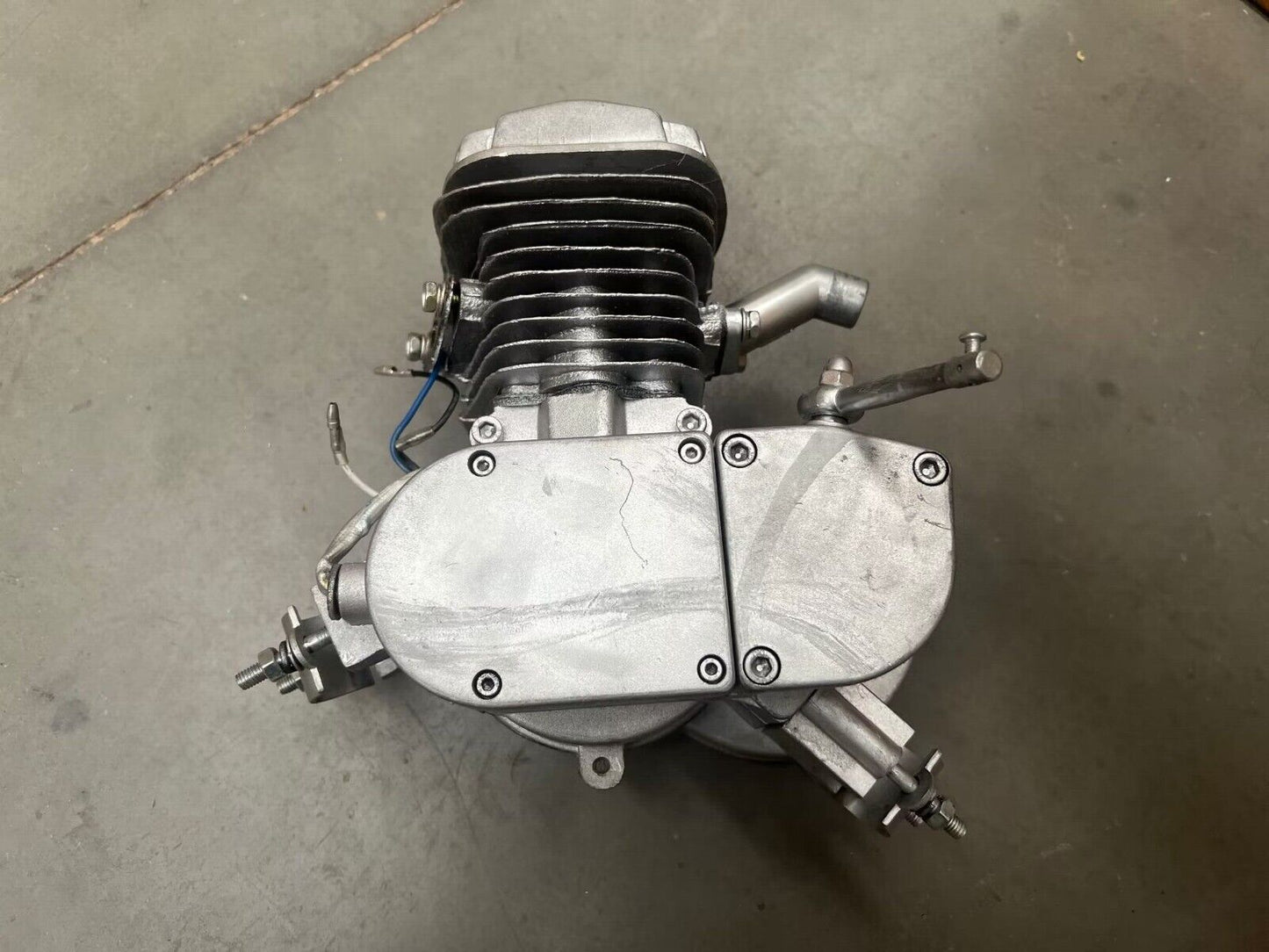 Faulty 80cc 2 Stroke Motor Engine motorised Motorized silver