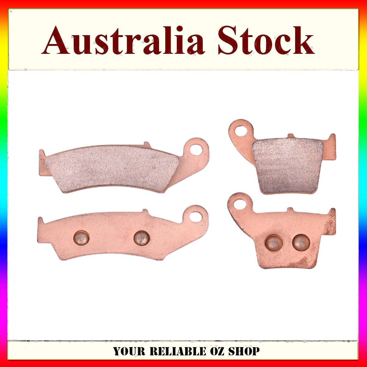 Sintered Front + Rear Brake Pads for Honda CR 125/250 R 2002-2007/ CRF 250/450