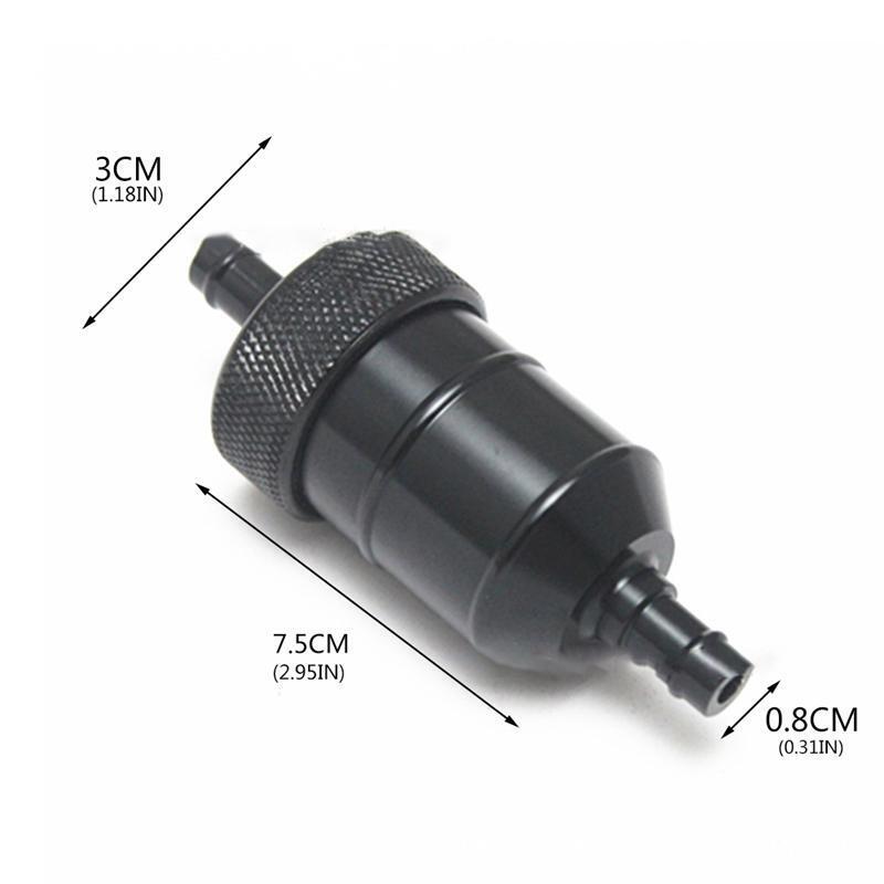 INLINE 8MM Petrol Fuel Filter 49cc 50cc 110cc 125cc ATV QUAD BUGGY GOKART BIKE