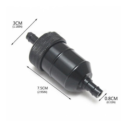 INLINE 8MM Petrol Fuel Filter 49cc 50cc 110cc 125cc ATV QUAD BUGGY GOKART BIKE
