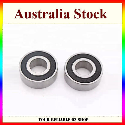 2Pcs 62001 2RS 12 x 28 x 10mm 12mm 28mm 10mm Deep Groove Ball Bearing
