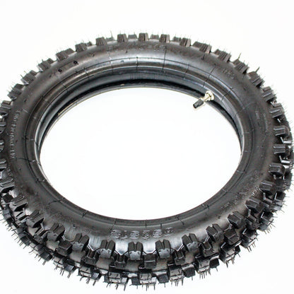 3.00 - 12 80/100 - 12 Inch Rear Knobby Tyre + Tube 125cc 150cc Dirt PIT PRO Bike