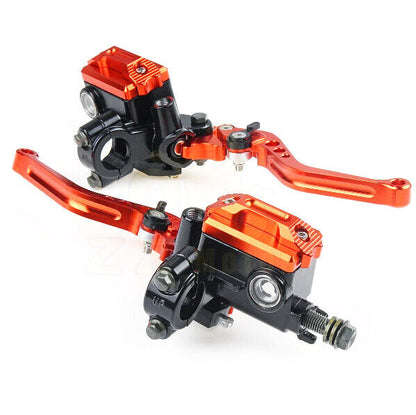 Brake Master Cylinder Lever Hydraulic 7/8" 22mm For Honda Yamaha Kawasaki Suzuki