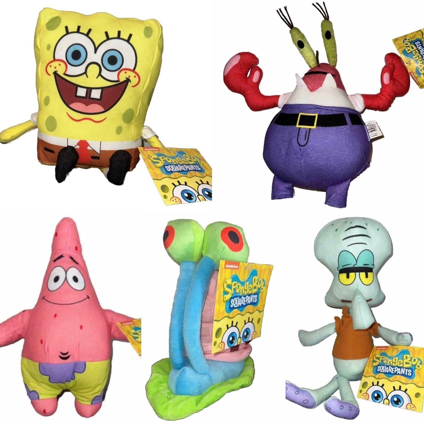 Licensed Spongebob Squarepants Patrick Star Squidward Mr Krabs Plush Toy 31-41cm