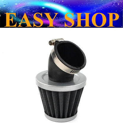 42mm Carburetor Air Filter Velocity Stack Bent Adapter Fit For 40mm-44mm Carby