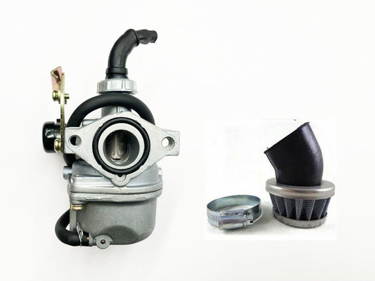 PZ19 Cable Choke Carby Carburetor Bent Air Filter 110/125cc Quad ATV Buggy Bike