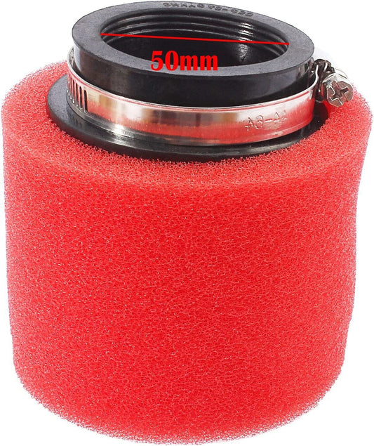 50mm Foam Air Filter Cleaner For Moped Scooter PIT Pro Quad Dirt ATV Buggy Bike
