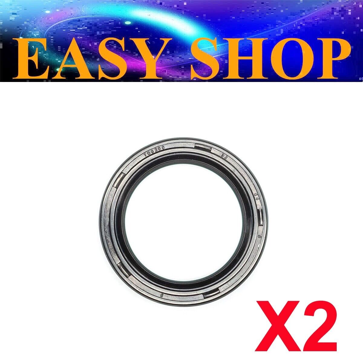 2Pcs Shaft Rotary Oil Seal 32mm X 44mm X 8mm TC Double Lip w/Spring Metric