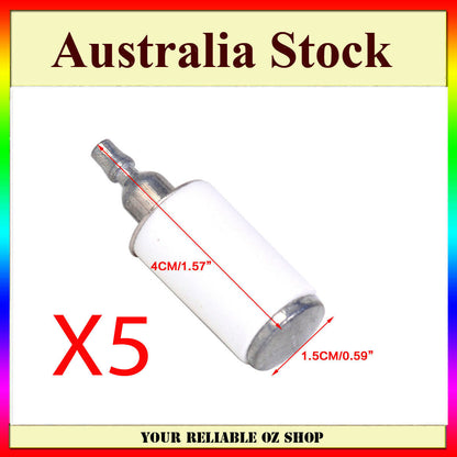 5x Gas Fuel Filter Fit for Husqvarna Stihl Poulan Honda Homelite Chainsaw
