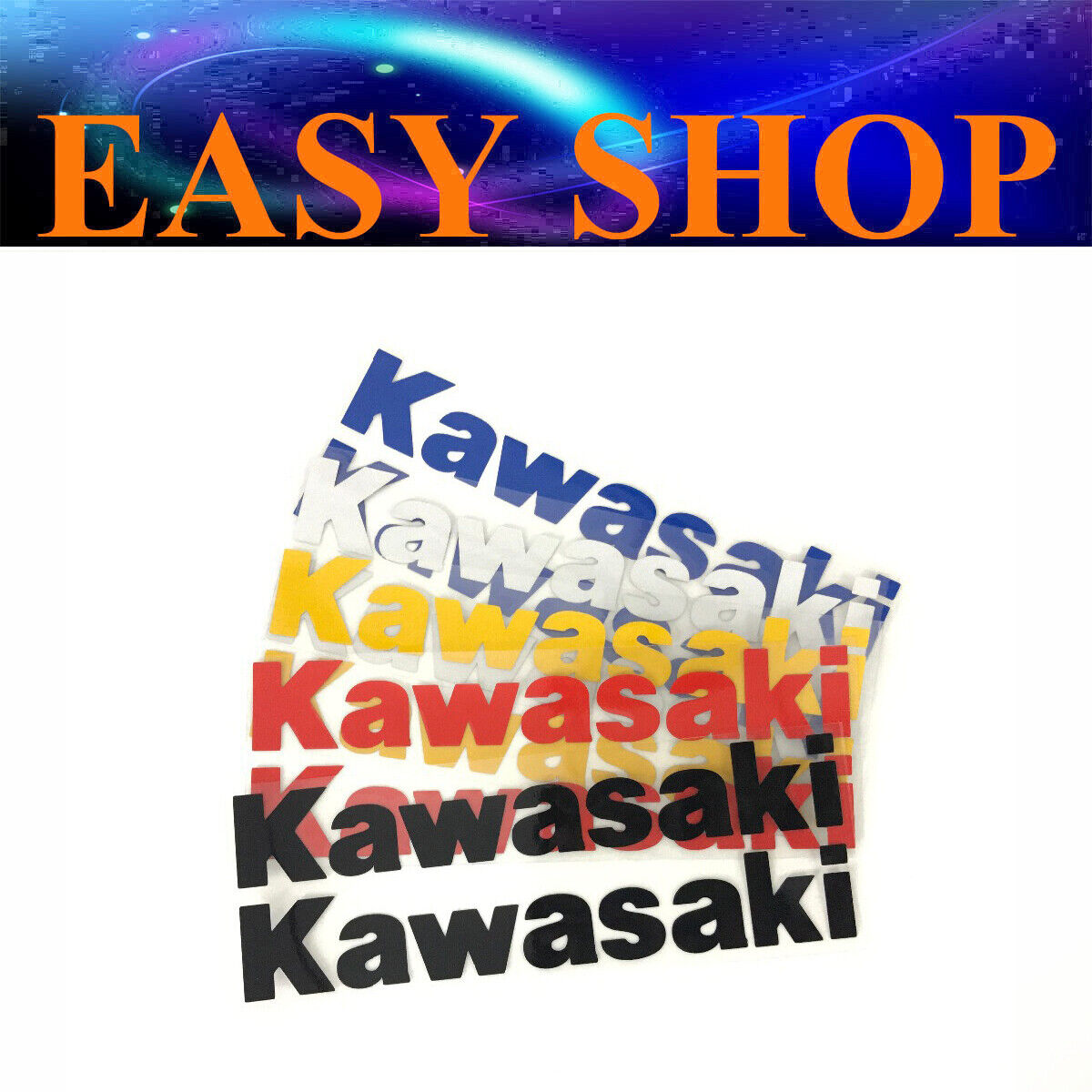KAWASAKI Sticker Decal Badge Emblem Logo Bike Quad Motocross Petrol Fuel Tank