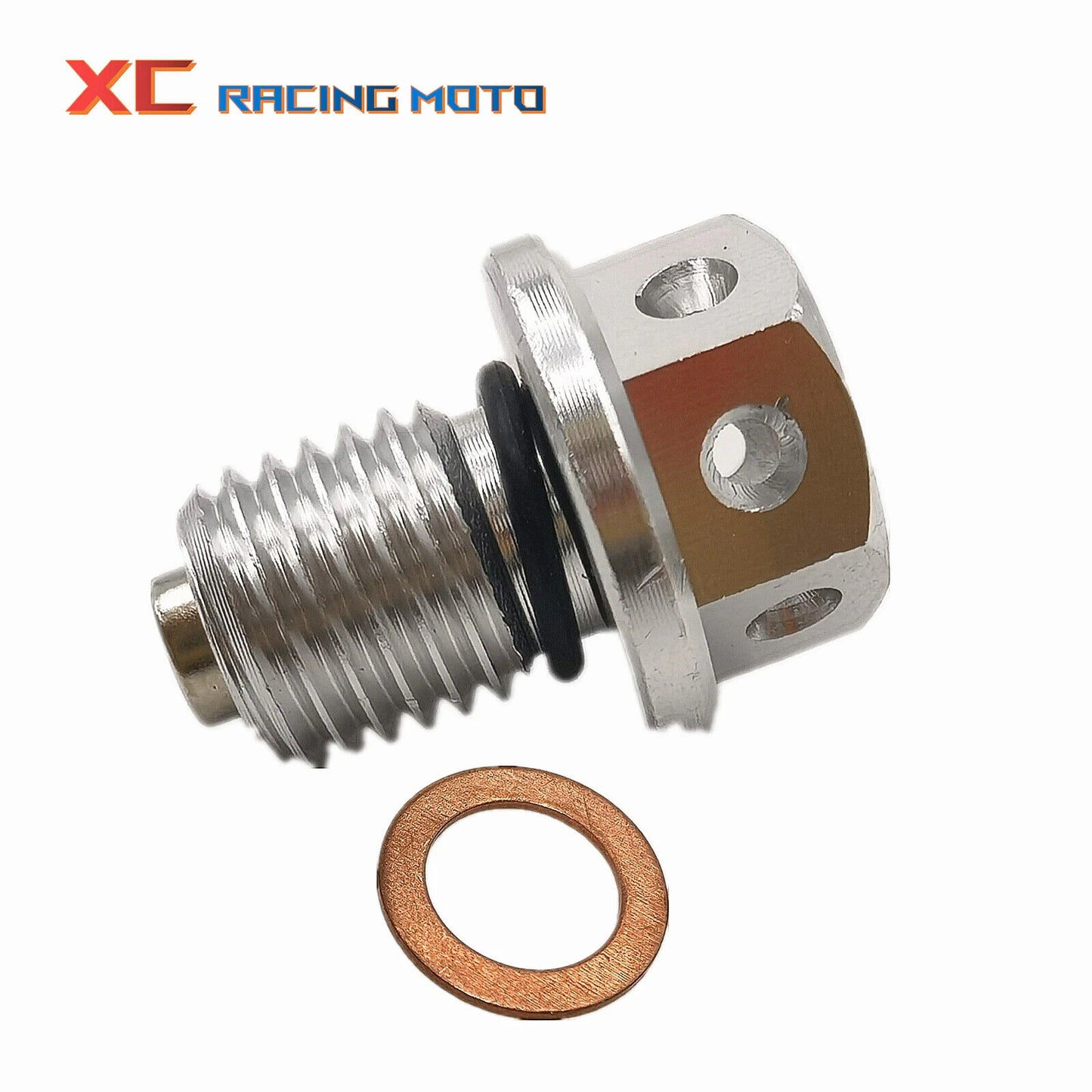 M12 Magnetic Oil Sump Nut Drain Drainage Oil Plug Screw Motorcycle ATV Quad Bike