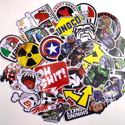 40pcs Decal Stickers Bomb Logo Car Laptop Phone Vinyl Skateboard Skate Cartoon
