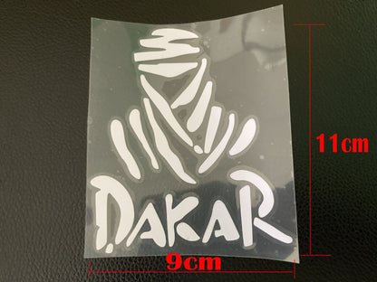 Black White Racing Dakar Rally Car Bumper Window Sticker Decal Truck Motocross