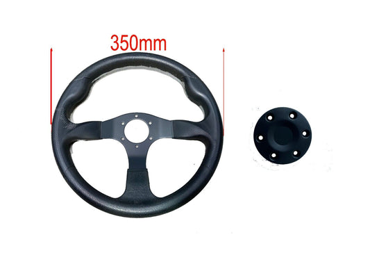 14'' 35cm steering wheel 6 stud traditional Circle For Racing buggy Race Go kart