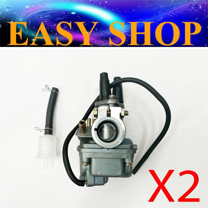 2X 21mm CARB CARBURETOR CARBY PW80 PY80 80cc GT MOTOR Motorcycle PIT PRO LX80PY