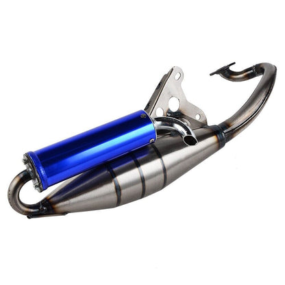 Blue Exhaust System Muffler Pipe For Yamaha Zuma Minarelli 50cc Scooter 1E40QMB