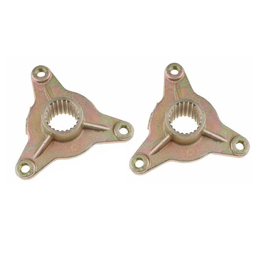 2Pcs 3 Stud 23 Tooth Spline Wheel Rear Axle Hub 125cc 110cc Quad Bike ATV Buggy