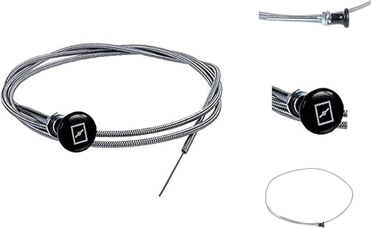 160cm 63'' Inch Push Pull Choke Cable For Lawn Ride Mower Tractors Gokart Bike