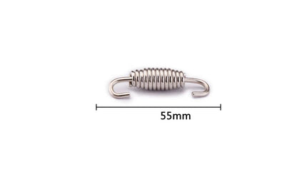 2Pcs Exhaust Front Middle Link Pipe Spring Hooks Stainless Steel Motorcycle Bike