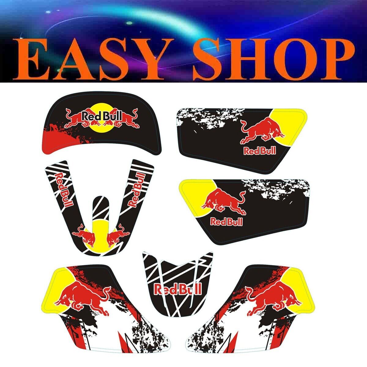 3M RED Stickers Decals Kit Fairing Cover FOR YAMAHA PEEWEE 50cc PW50 PY50 BIKE