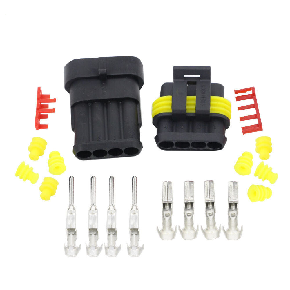 1/2/3/4/5/6 Pin Waterproof IP67 Car Electrical Wire Connector Plug Socket 12V
