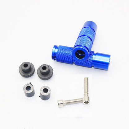 Universal CNC Aluminum Motorcycle ATV Footrests Foot Pegs Pedals RED BLACK BLUE