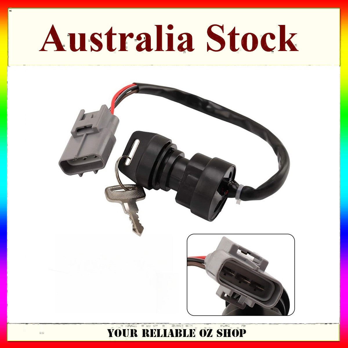 Ignition Key Switch For Yamaha Grizzly 350 YFM350 Kodiak 400 YFM400 550 YFM550