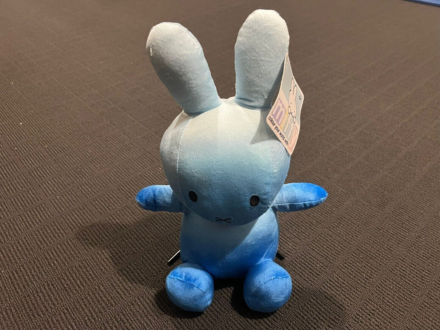 Brand New Colour Your World with Miffy Licensed Miffy Bunny Plush 18cm Blue