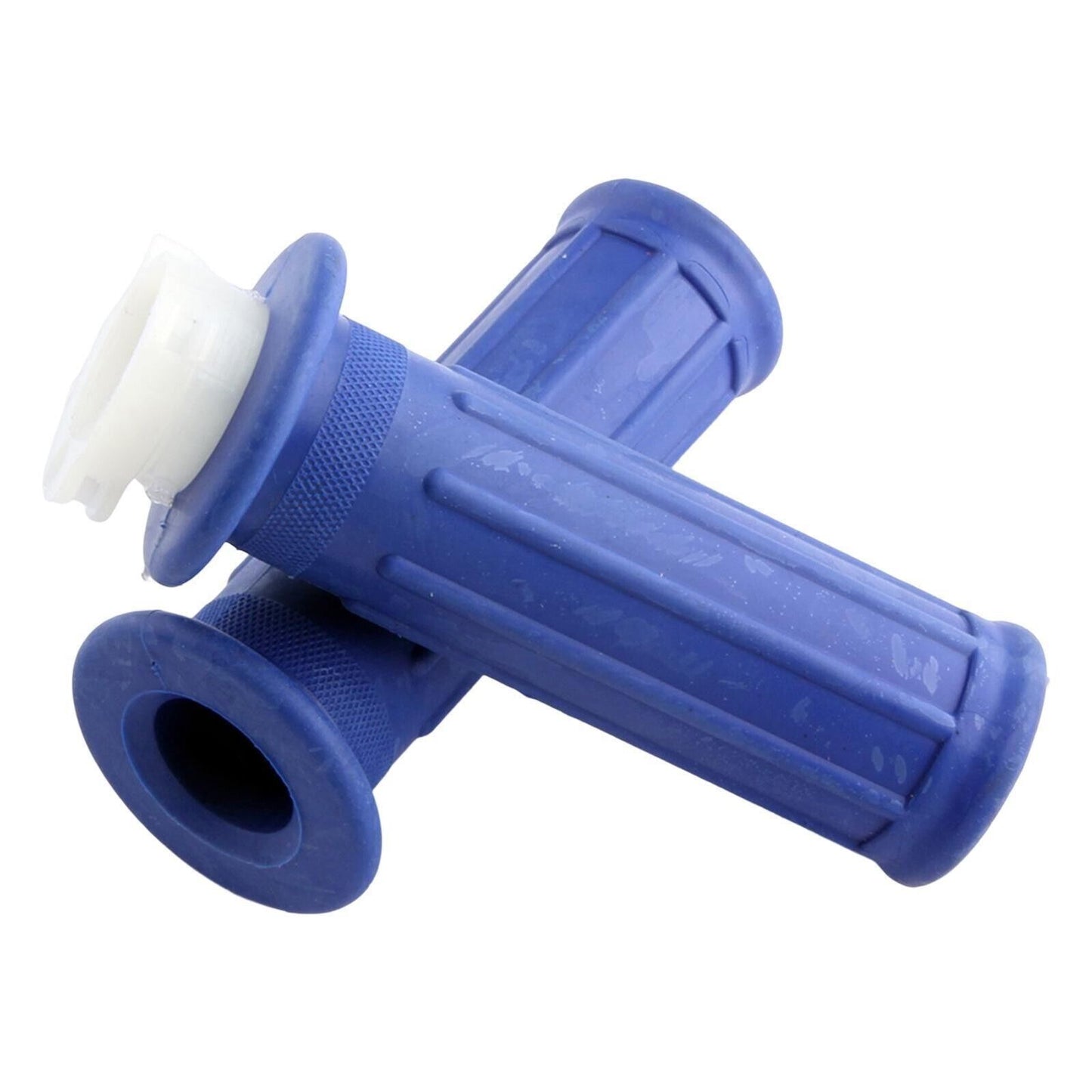 Blue Handle Bar Grips Twist Throttle For Yamaha TTR50 Suzuki JR50