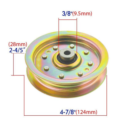 Single Slot Flat Idler Pulley For Craftsman PTY9000 24728981 For MF 50-22 ZT ZTR
