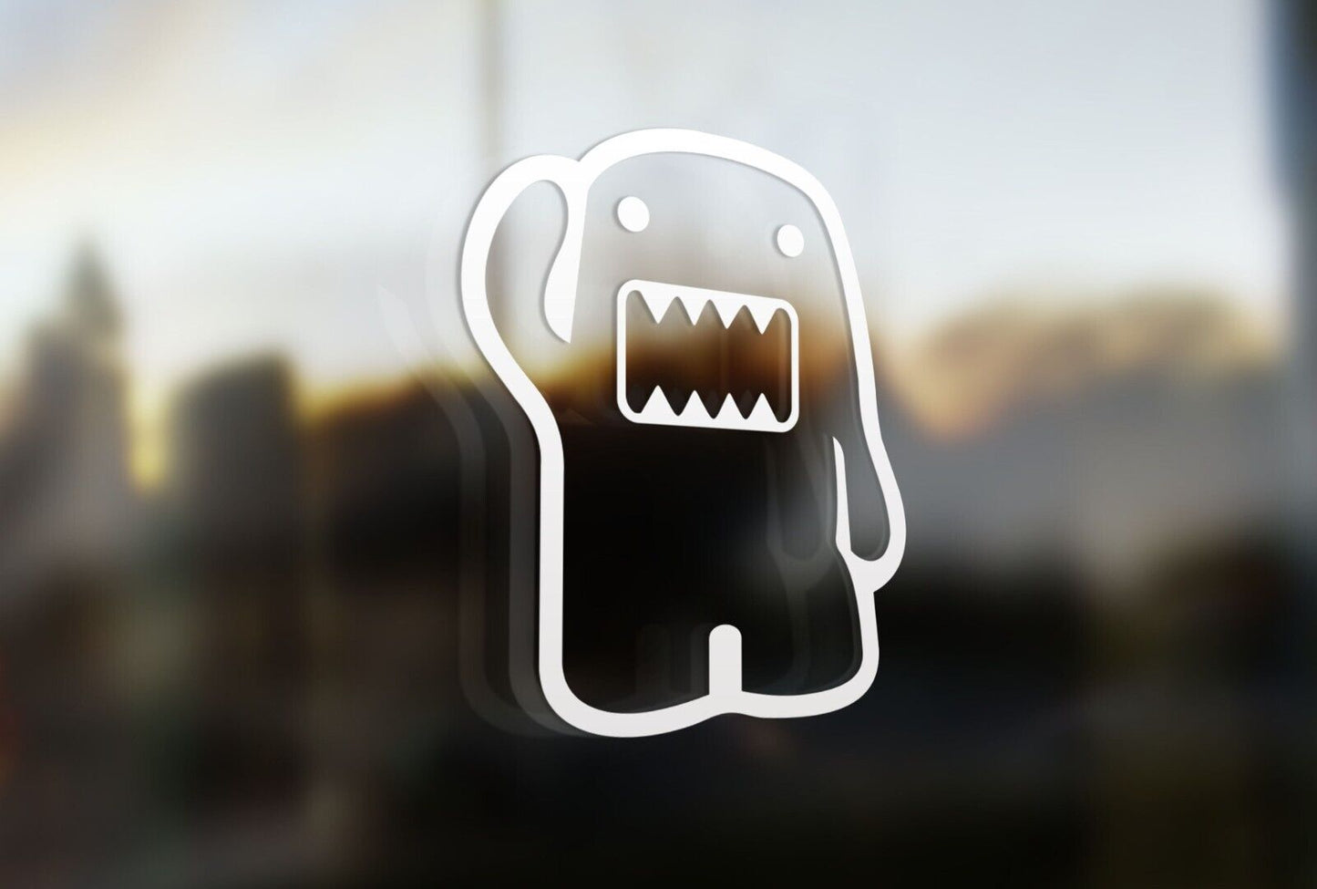 JDM FUNNY DOMO KUN STICKER DECAL 4WD CAR WINDOW WINDSCREEN TURBO DRIFT UTE BIKE