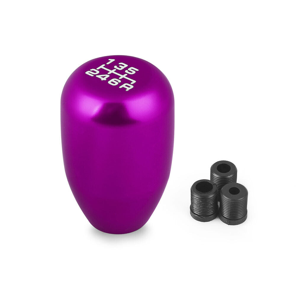 6 Speed Car Manual Gear Knob Stick Shift Shifter Lever Aluminum Gold Red Black