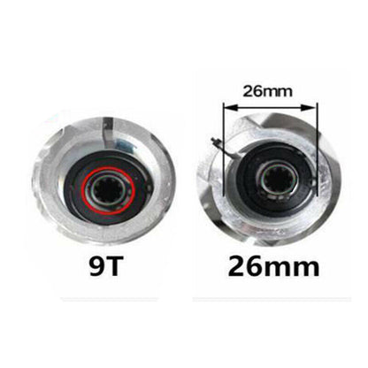 26MM 28MM SPLINE 9T GEAR CASE WOKING HEAD RIGHT ANGLE GRASS TRIMMER BRUSHCUTTER