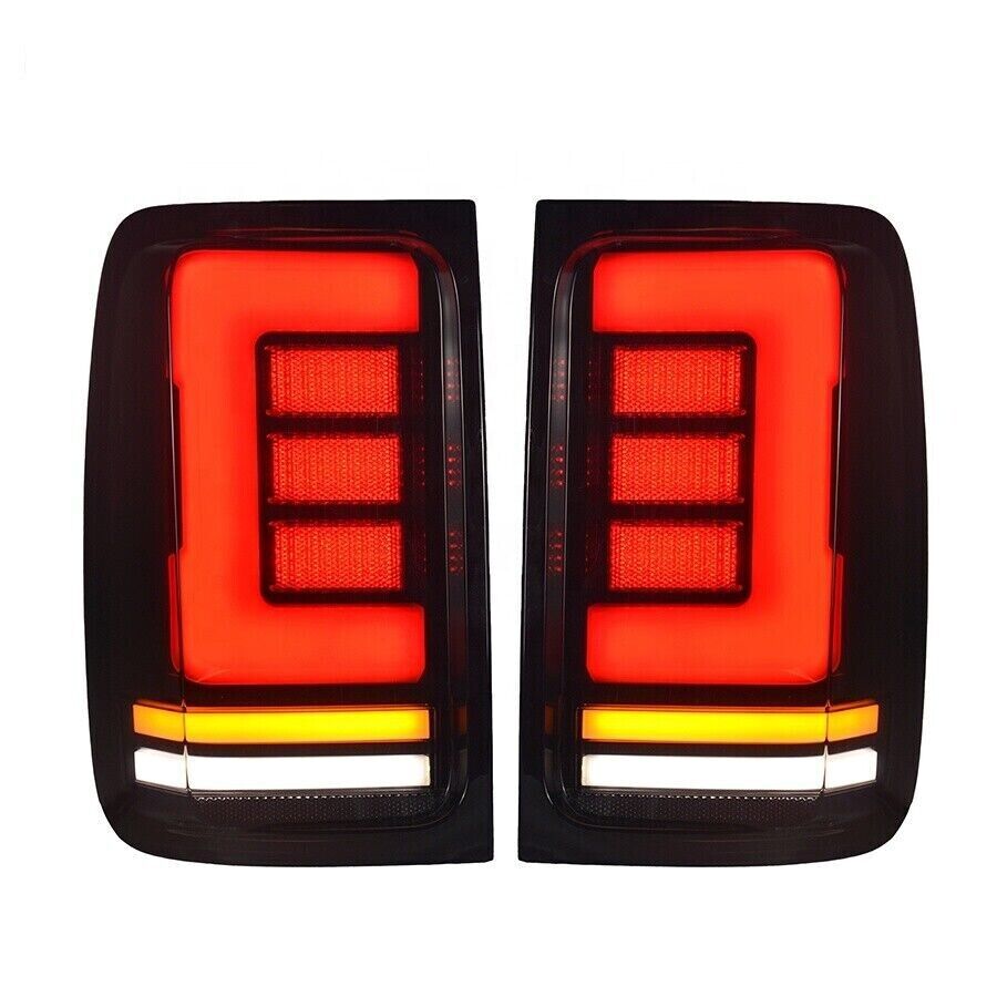 Smoked LED Tail Lights With Sequential Indicator For Volkswagen Amarok 08-20
