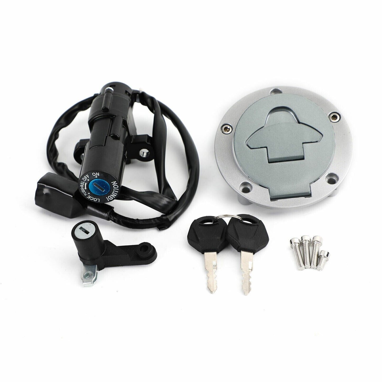 Ignition Switch Fuel Cap Seat Lock Key Set For Yamaha YZF R25 R3 1WD-H2501-01-00