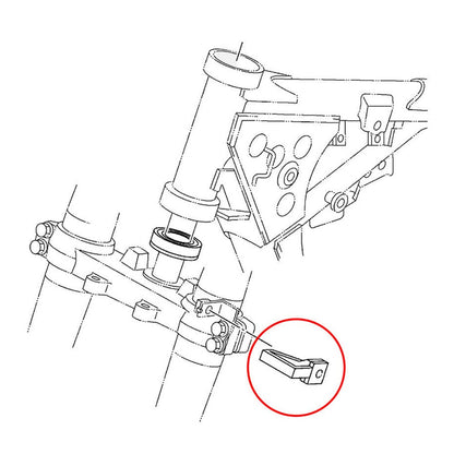 Front Brake Hose Line Clamp Bracket For Yamaha TTR125 WR250F WR250 WR400F WR426F