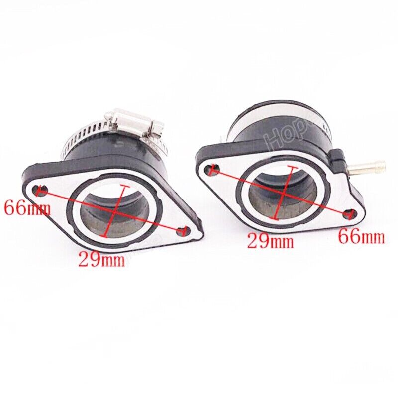 2 Pcs Carburetor Carby Carb Intake Manifold Boots For Yamaha XT600 TT600 XT500