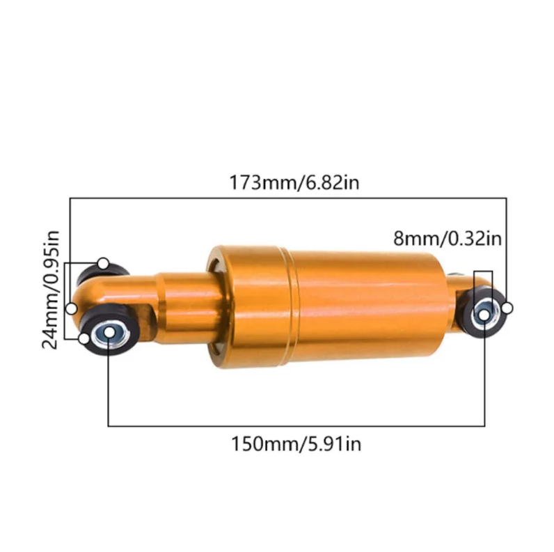 Aluminum Alloy Shock Absorber Suspension 125/150mm 750lbs For Electric Scooter