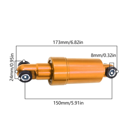 Aluminum Alloy Shock Absorber Suspension 125/150mm 750lbs For Electric Scooter