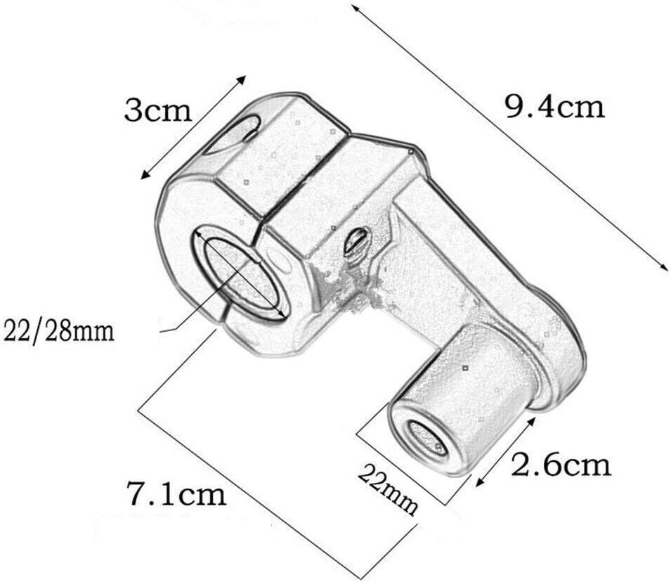 Silver A Pair 22mm 28mm Motorcycle HandleBar Handle Fat Bar Mount Clamps Riser