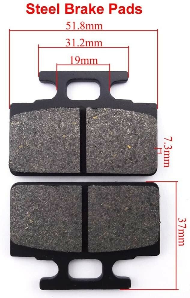 Front Rear Disc Brake Caliper Pads Dirt Pit Pro Thumpstar ATV Quad Buggy Bike