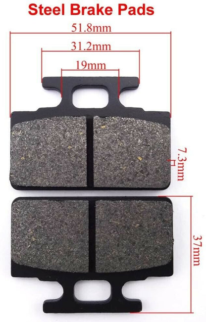 Front Rear Disc Brake Caliper Pads Dirt Pit Pro Thumpstar ATV Quad Buggy Bike