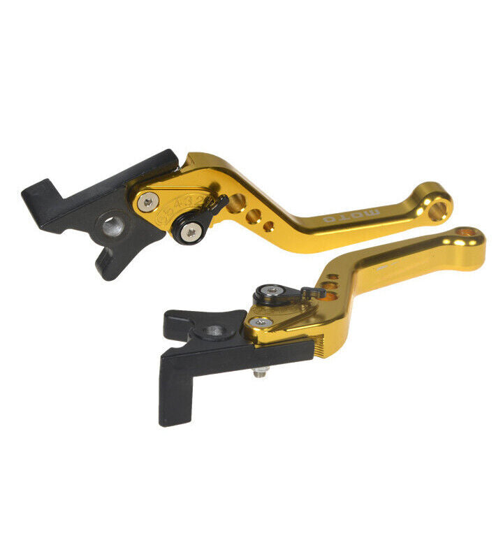 CNC Alloy Silver Red Black Gold Blue Double Disc Brake Levers GY6 Scooter Honda