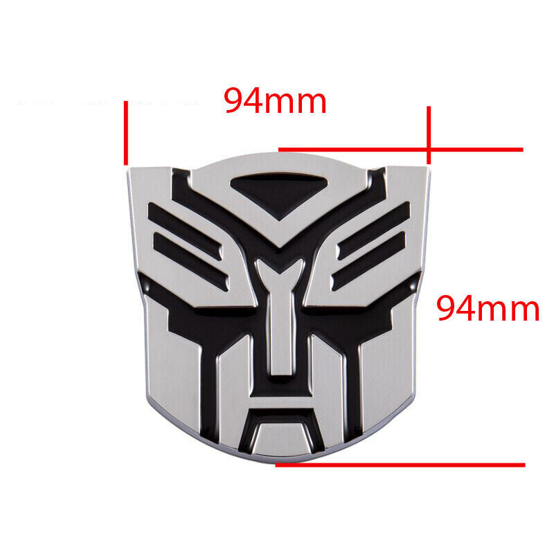 9.4cm 3D Transformer Autobot Decepticon Sticker Decal Car Caravan Emblem Bike