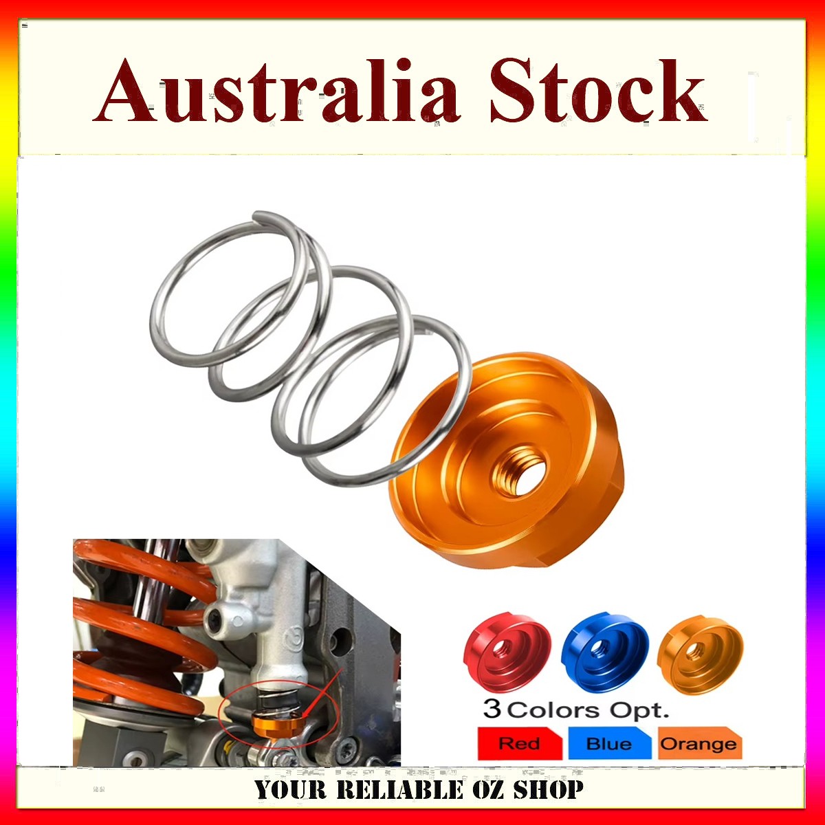 6mm CNC Rear Brake Master Cylinder Spring Cap For GASGAS TXT 125 250 280 300