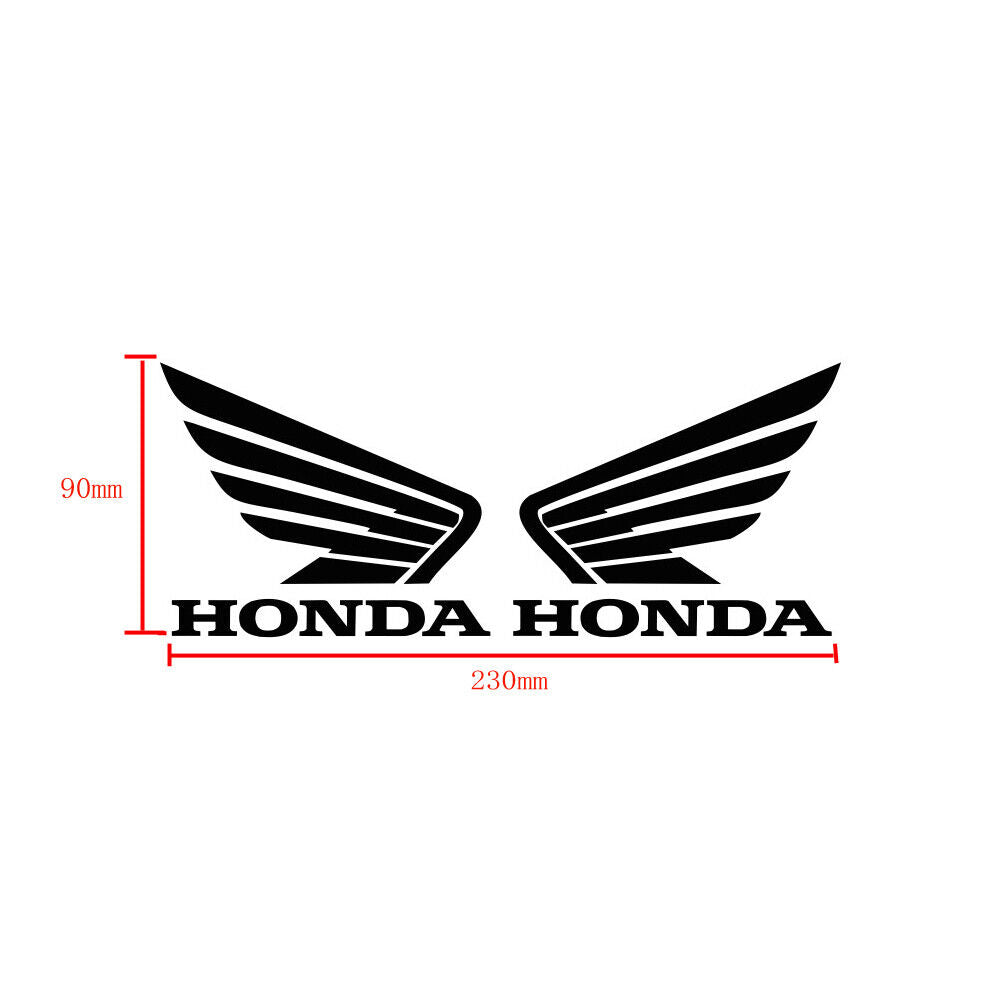HONDA WING FUEL PETROL TANK STICKER DECAL VINYL MOTORCYCLE BIKE TRUCK CAR UTE