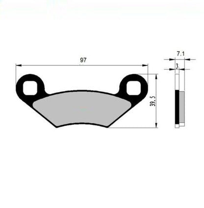 FRONT + REAR Brake Pads for POLARIS ATV 250 Trail Blazer Xplorer 4x4 Magnum 325